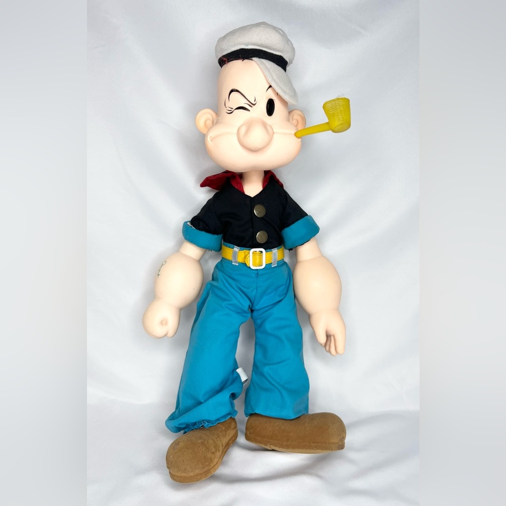 VINTAGE POPEYE LARGE 20" DOLL BY PRESENTS HAMILTON DIVISION 1985